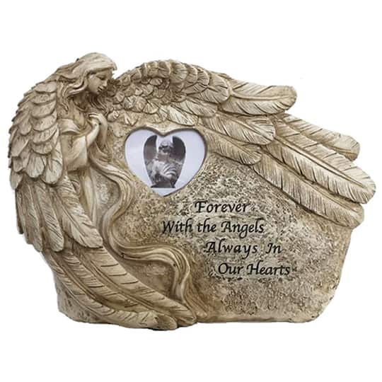 Santa's Workshop 10" Forever With Angels Décor By Santasworkshop in Gray | 3" x 7" x 9.25" | Michaels®